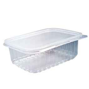 Embalagem plástica transparente para alimento