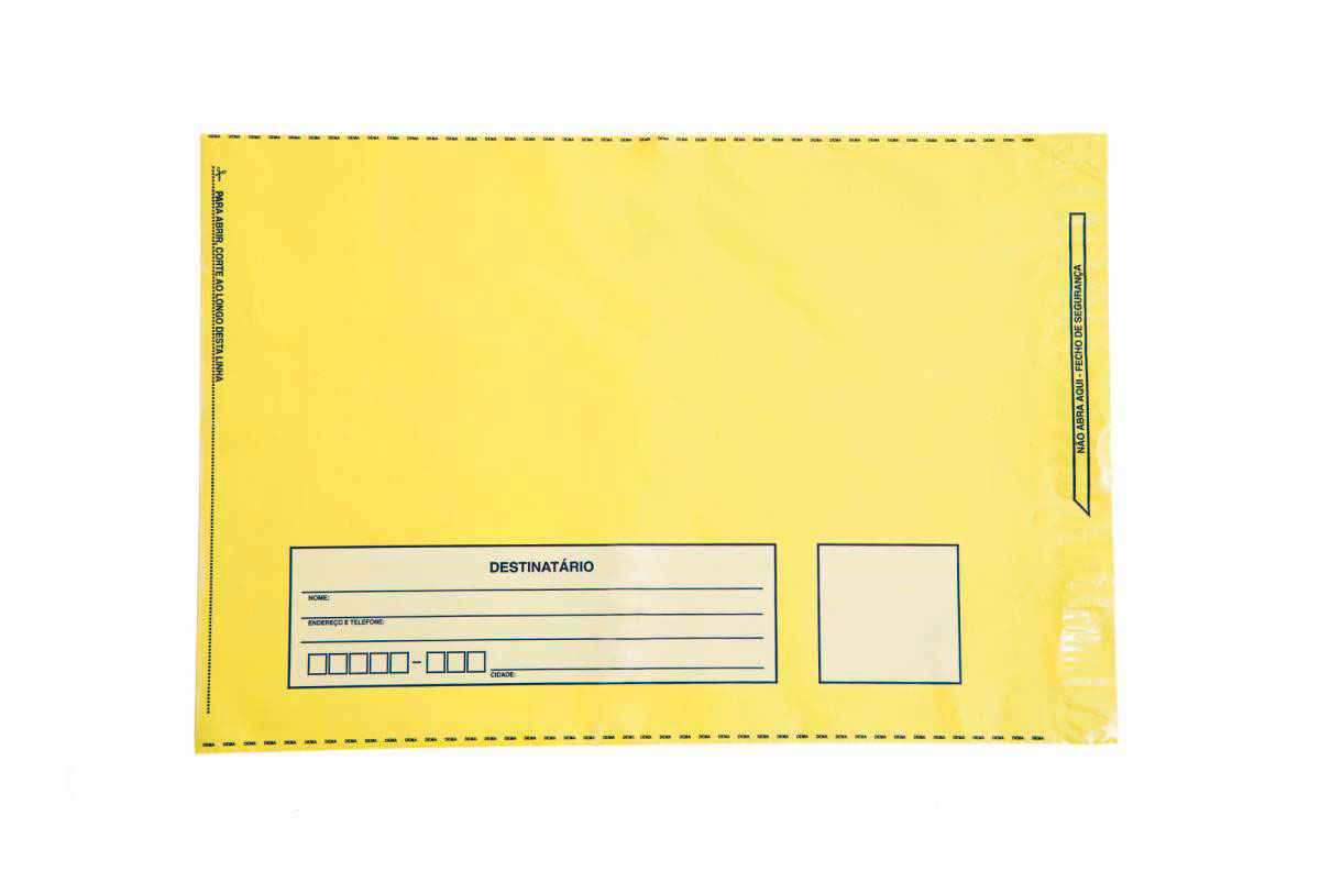 Envelope a4 remetente e destinatário