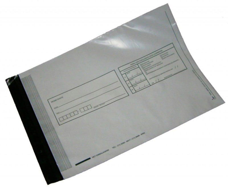 Envelope coextrusado com adesivo