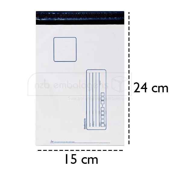 Envelope com fitas adesivas impresso