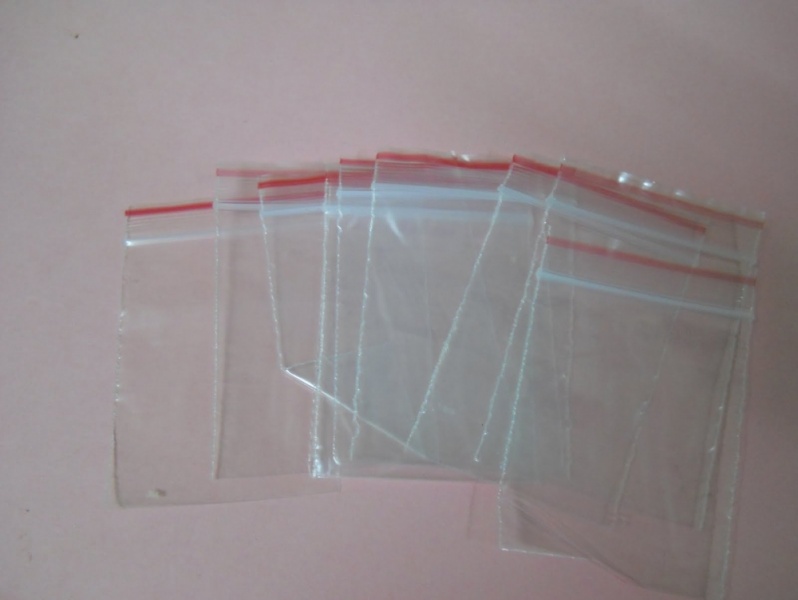 Envelope de plástico adesivado para alimentos