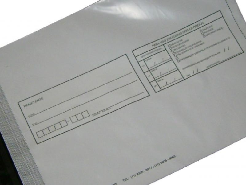 Envelope de plástico coextrusado personalizado
