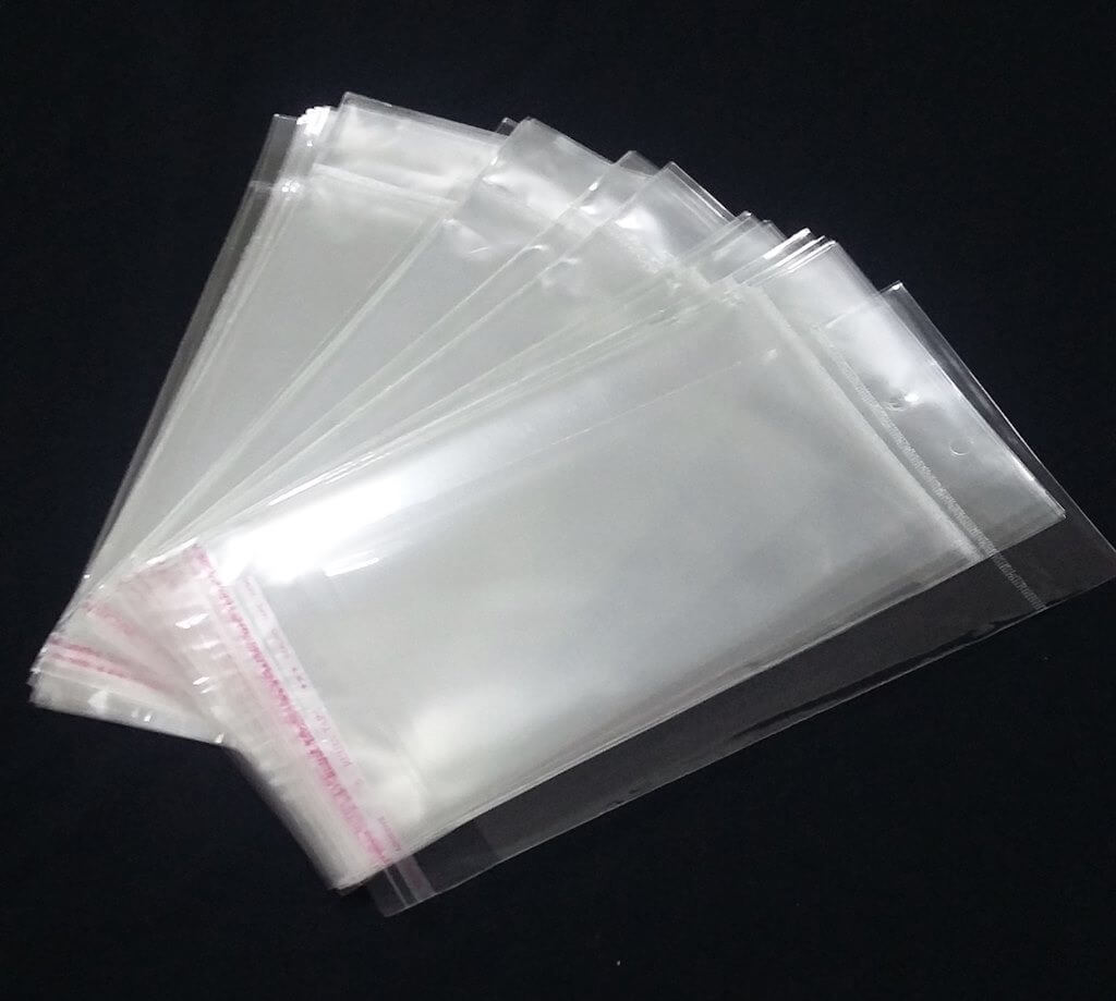 Envelope de saco transparente reforçado