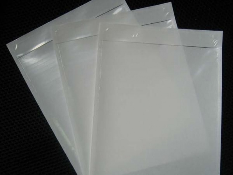 Envelope de segurança inviolável de plástico