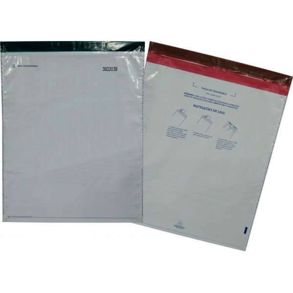 Envelope em plástico adesivado
