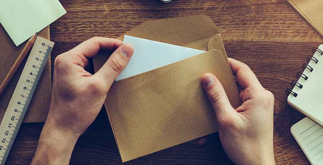 Envelope para envio de documentos