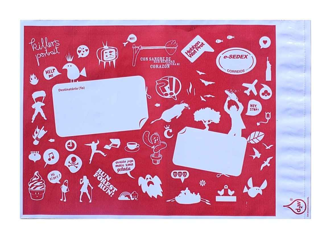 Envelope plástico com aba adesivada personalizados