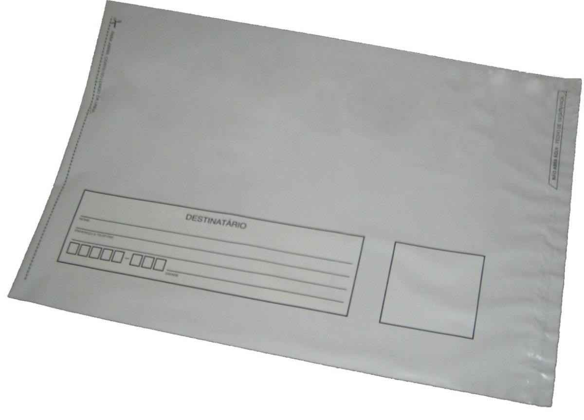 Envelope plástico com fita auto adesivo
