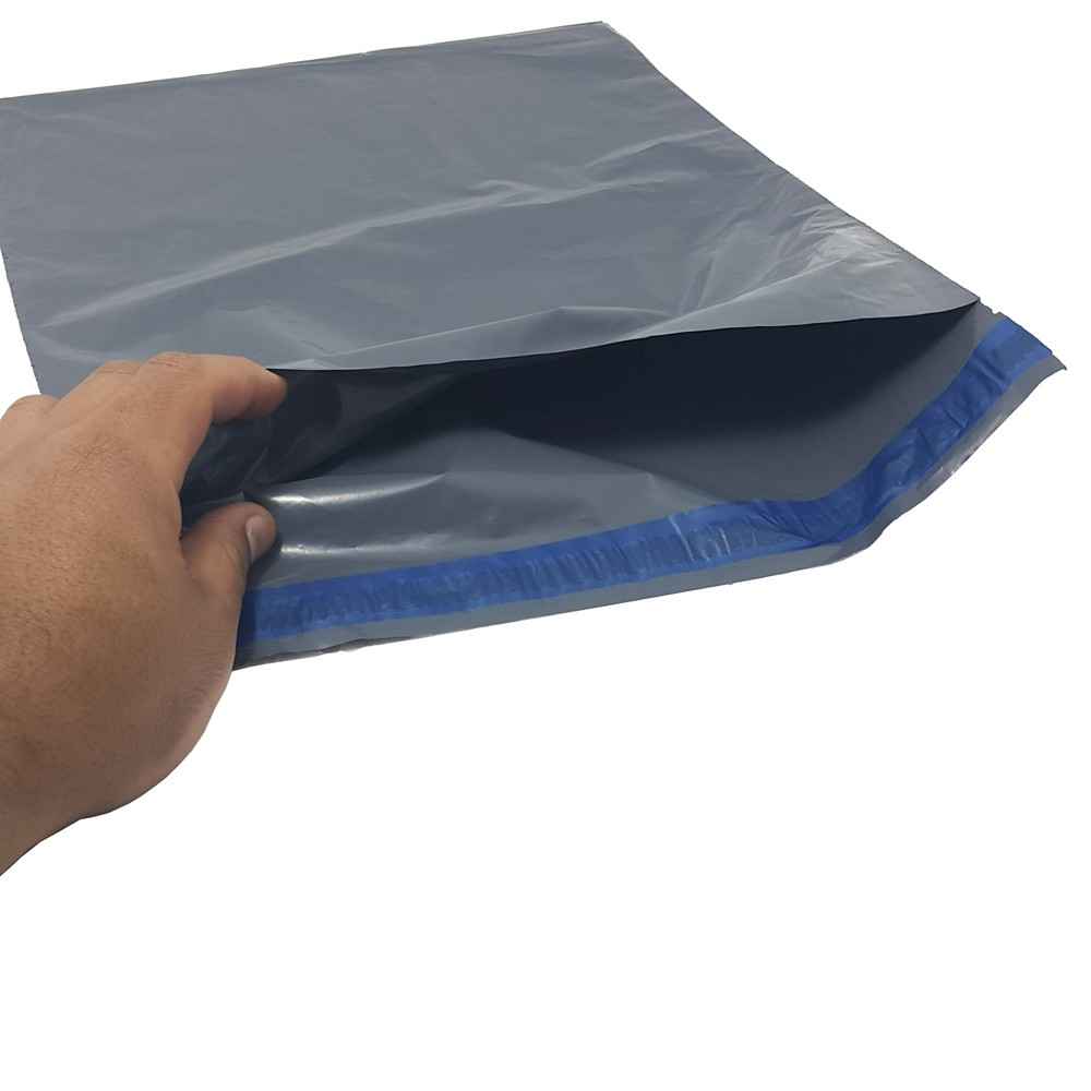 Envelope plástico com lacre adesivo e segurança