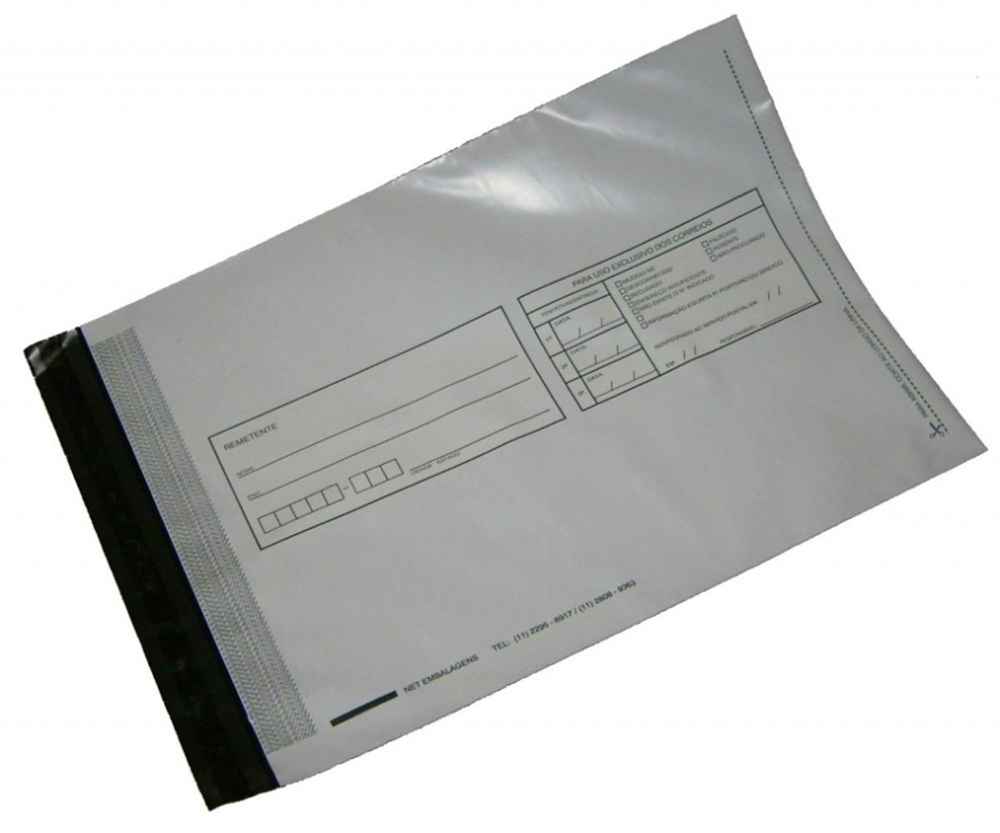 Envelopes de plástico para correspondência