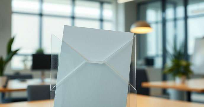 Envelope Transparente A4 Para Organização e Proteção de Documentos